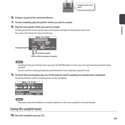 Roland SPD-SX — 4 in 1 Owners Manual Guide Instructions — 100 Pages — USA Made image 10