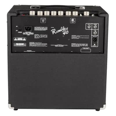 Fender Rumble 40 120V Amplifier with Lightweight Plywood Construction and 10-Inch Fender Special Design Speaker (Black and Silver) image 5