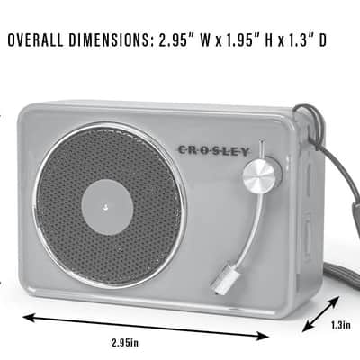 Crosley CR3029A-WH Portable Mini Turntable Bluetooth Speaker, White image 4