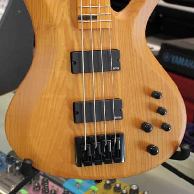 2025 Schecter Riot-4 Session 4-String Active Electric Bass Aged Natural Satin 9lbs 11oz image 1