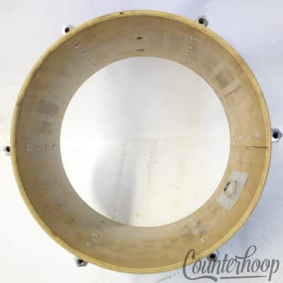 Pearl 12x8"Tom Drum Blue Sparkle Vintage 60s MIJ Japan 6Ply Mahogany Stencil image 8