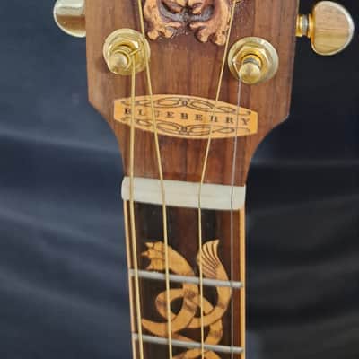 Blueberry NEW IN STOCK Handmade TENOR Guitar Celtic Motif image 4