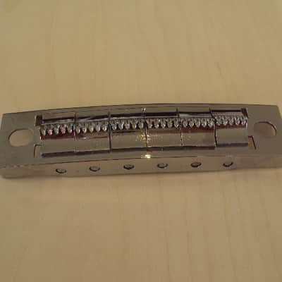 WEM/Wilson/Hopf 1960's Chrome guitar bridge image 2