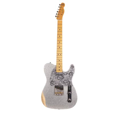 Fender Road Worn Brad Paisley Telecaster Silver Sparkle image 2