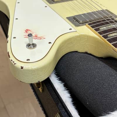 Like new!!!   Gibson Custom 1964 Firebird V Johnny Winter 2021 Polaris White - 125 of 125 image 13