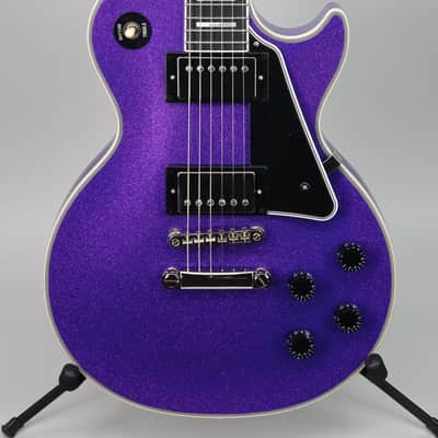 Epiphone Inspired by Gibson Custom Les Paul Custom Amethyst Sparkle image 1