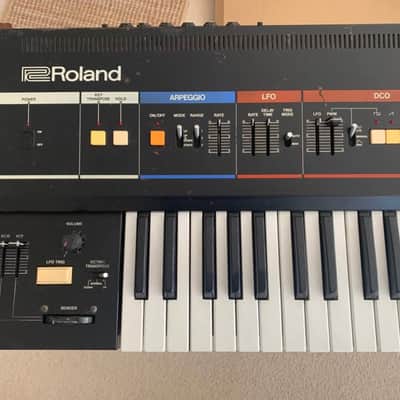 Roland Juno-6 61-Key Polyphonic Synthesizer 1982 - 1984 - Black image 2