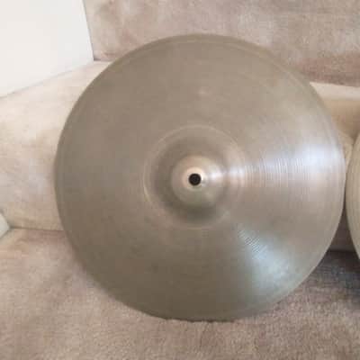 Zildjian Vintage Avedis lightweight 14 inch "A" hi hat cymbals, 808/813 grams excellent condition! image 2