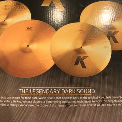 Zildjian K Custom Dark Cymbal Pack (14HH-16C-18C-20R) - Demo! image 3
