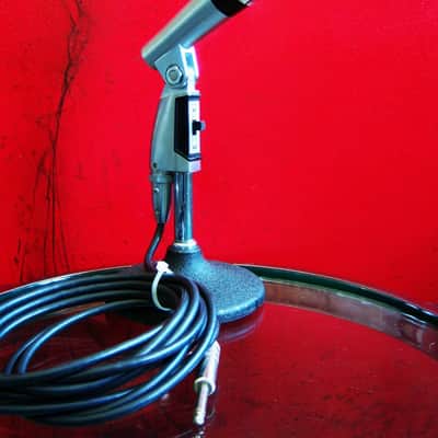 Vintage 1970's Shure 565S dynamic cardioid microphone Dual Z Satin Chrome w accessories 565 565SD image 3