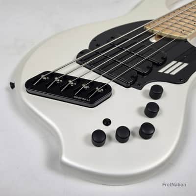 Dingwall NG3 5-String Ducati White Fanned Fret Multi-Scale - 9.06lbs #21063 image 9