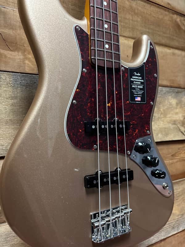 Fender American Pro Classic J-Bass RW Faded Firemist Gold w/bag image 1