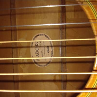 Rare 1974 Madeira by Guild A-30M Flame Maple Dreadnaught image 10