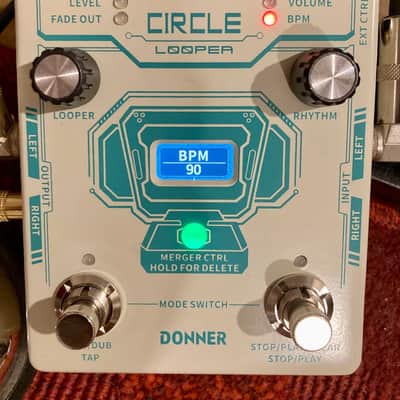 Donner Circle Looper Effects Pedal 40 Slot 160 min Loop Drum Machine Tap Tempo image 2