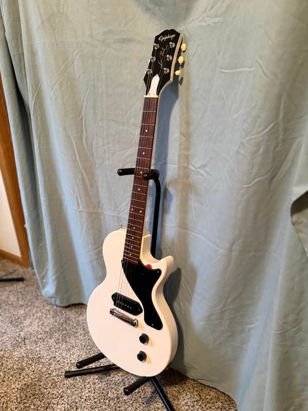 Epiphone Billie Joe Armstrong Les Paul jr 2022 - Classic white image 1
