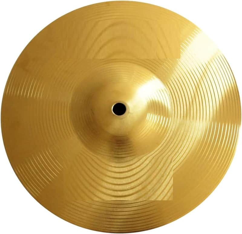 10"Splash Cymbal Golden Practice Drum Cymbal for Drum Set image 1
