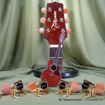 Takamine Pro Series Tuner / Set of 6 / Gold w/Amber Button / OEM Part - TPK0541 image 14