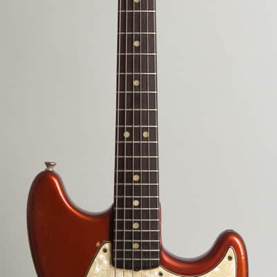 Fender Competition Mustang Solid Body Electric Guitar (1971), ser. #328976, original grey hard shell case. image 8
