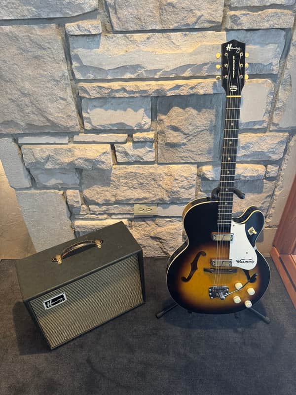 Rare Harmony Rocket H-54 with Model H-304A Amplifier 1960's image 1