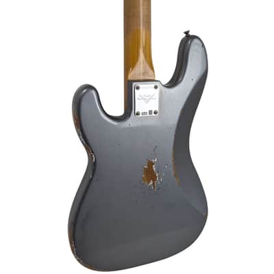 2025 Fender Custom Shop Empire ’58 Precision Bass – Faded Aged Charcoal Frost Metallic (9 lb 6 oz) image 7