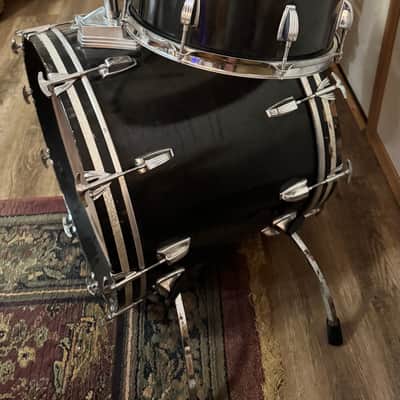 1980’s Ludwig Black Cortex Drum Set image 6