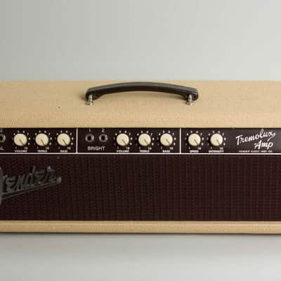 Immagine Fender Tremolux 6G9-A Piggyback Tube Amplifier (1962), ser. #00854. - 5
