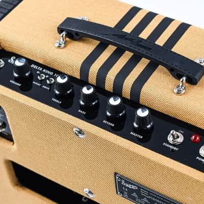 Supro Delta King 10 Tweed Black image 8