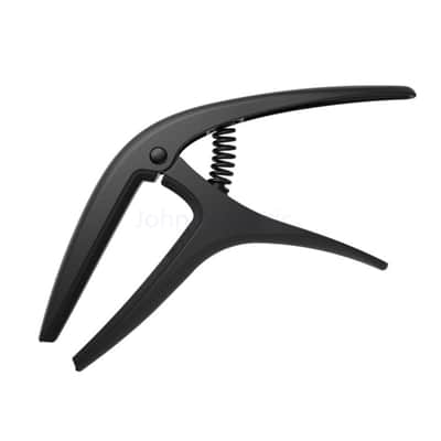 Axis Dual Radius Capo BLACK Aluminum Ergo-Precision 6/7-Strg Dual Curved/Flat FB Fits Folk, Electric image 1