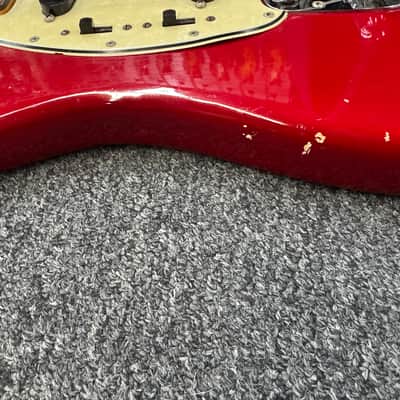 Fender Mustang Guitar with Rosewood Fretboard 1965 Dakota Red image 12