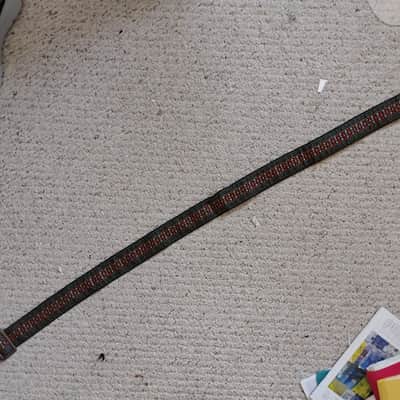 1960s Vintage Ace Style Guitar Strap Woven, Metal buckle, rivets. Collectible Hendrix 1960s image 1