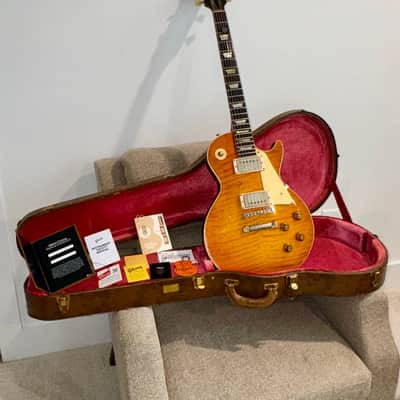 Gibson Custom Shop Les Paul Standard R9 (1959 reissue) Heavy Relic Tiger Burst with custom PAFs! image 4