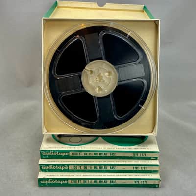 Lot of 4 Audiotape Type 1271 1200 Ft 1/2 Mil Mylar Reel to Reel Tape NOS Vintage image 8