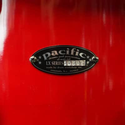 PDP LX-Series 12" Maple Tom w/ Rims Mount Bracket - Cherry Lacquer | 9x12" image 4