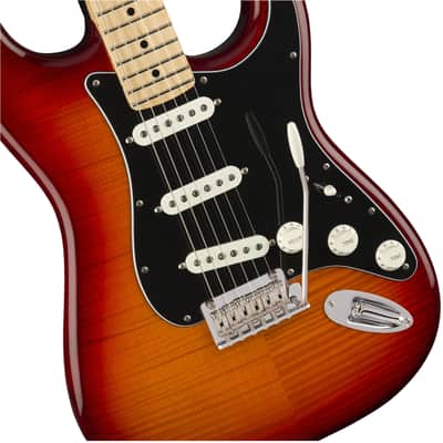 Fender Player Stratocaster Plus Top MN - Aged Cherry Burst image 21