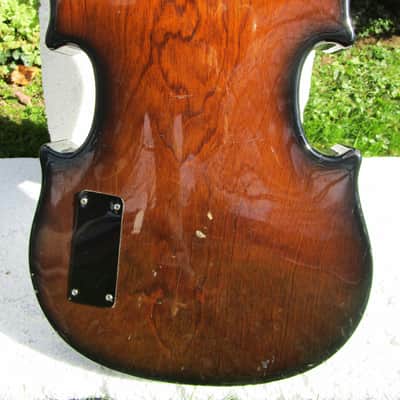 Apollo Violin Bass Guitar, Early 70's, Japan, Matsumoku Factory, Scroll Headstock image 10