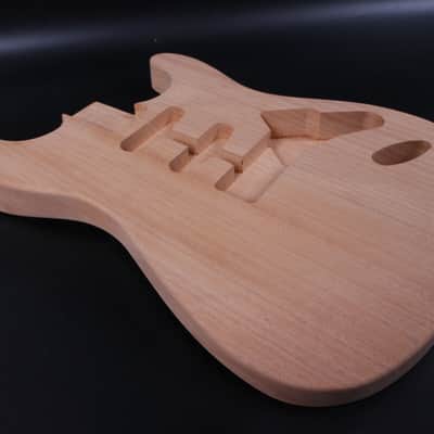 Unfinished Mahogany Electric Guitar Body – SSS Pickup Routing – Right Handed image 4