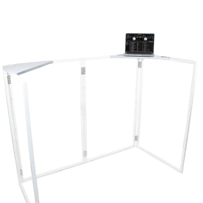 Pro X 4 Panel DJ Facade MK3 Black Frame + 2 Corner Shelves & Carry Bag + Black and White Scrims + 4x Wash Lights + 3x DMX Cables imagen 4
