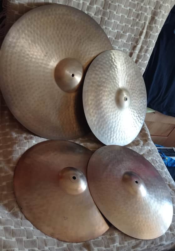 Amati Kraslice Collectable Cymbals pack 15HH, 16CR, 20RC 60s-70s  - Vintage Traditional image 1