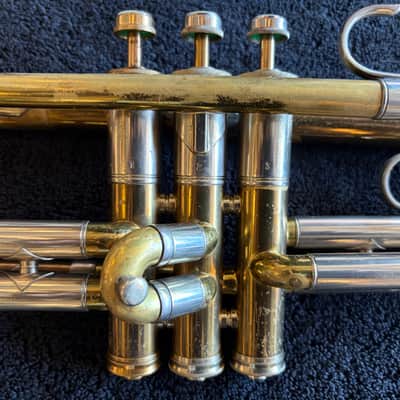King Liberty 2B Trumpet 1945-1946 - rebuilt valves! image 4