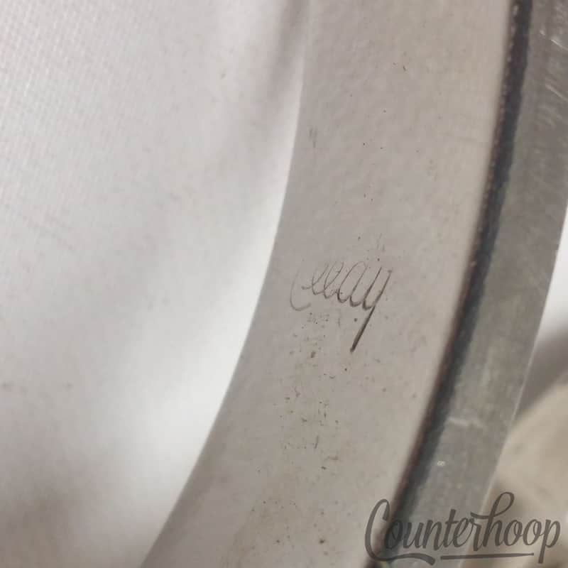 Leedy Marching Snare Drum T-Rod Harness Mount Nickel USA Elkhart, IN Vintage 40s image 1