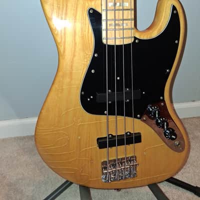 1978 Fender Jazz Bass 3-Bolt with Maple Fingerboard Bullet Truss Rod Natural Relic & Checking 9.2 lbs image 1