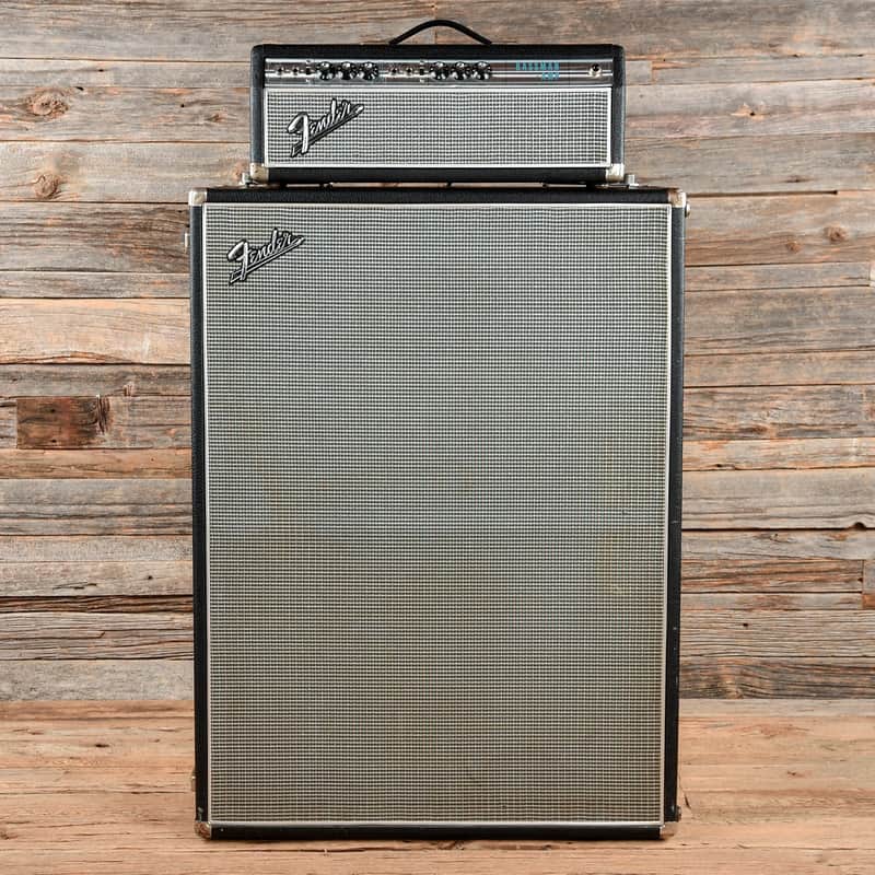 Fender Bassman "Drip Edge" 2-Channel 50-Watt 2x15" Piggyback Guitar Amp 1968 - 1969 image 1