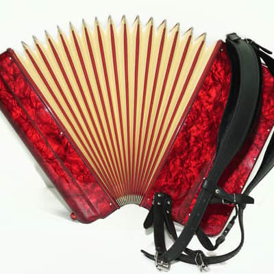 Paolo Soprani Paolo VI 5 Rows Button Accordion made in Italy, C Griff Professional Concert Accordeone de Botones, Straps and Hard Case, 2591 image 12