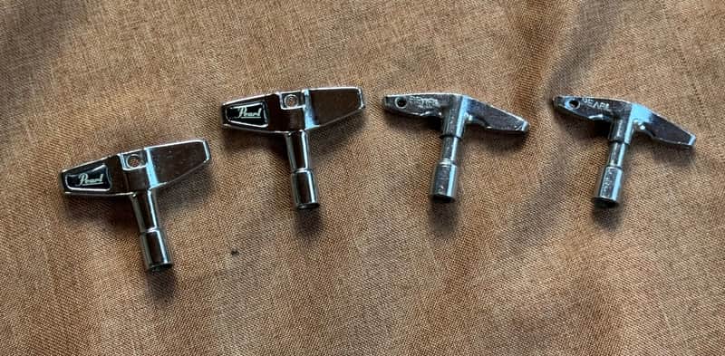 4 Pearl Drum Keys Vintage image 1
