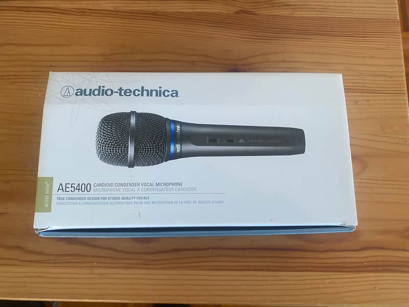 Audio-Technica AE5400 Large-Diaphragm Cardioid Condenser Vocal Microphone 2010s - Black image 1