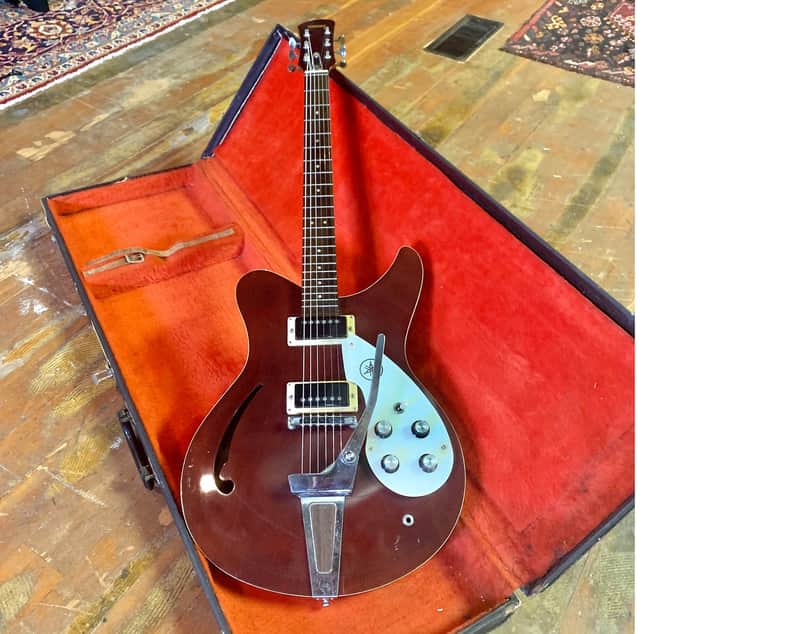 【68年製】YAMAHA SA-15D Maroon / 純正HC付 Yahoo!オークション - YAMAHA SA-15D ギター 60年代後期フルアコ ビザ