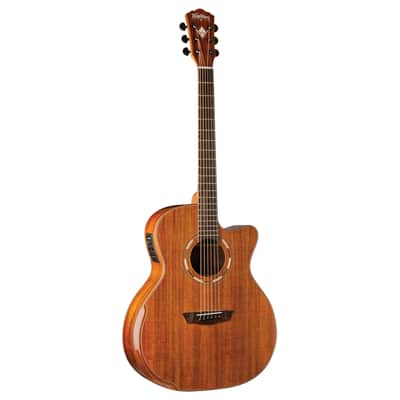 Washburn Comfort Series WCG55CE Koa Electroacoustic Guitar image 2