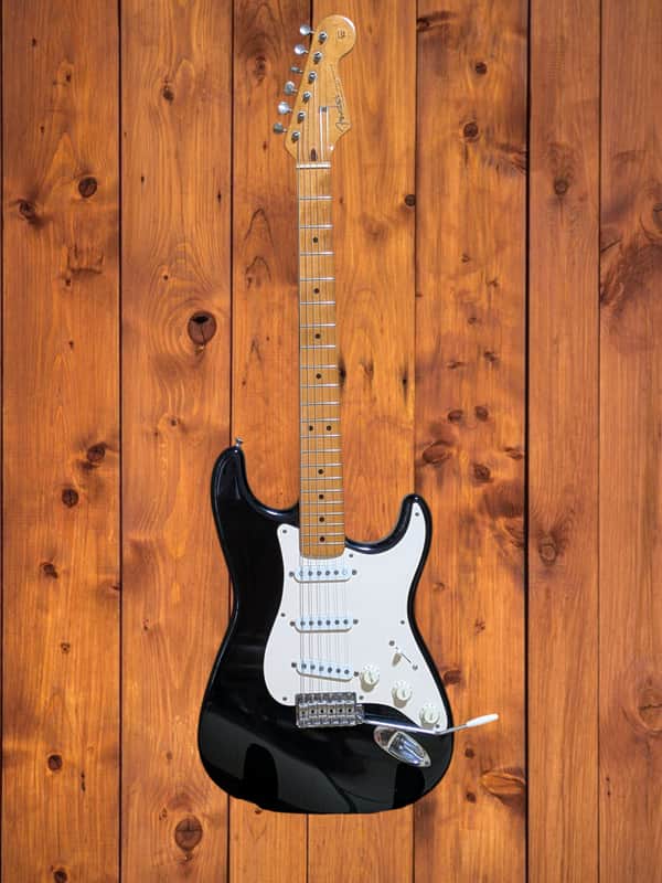 Fender American Vintage 57 Stratocaster 1990 - Black image 1