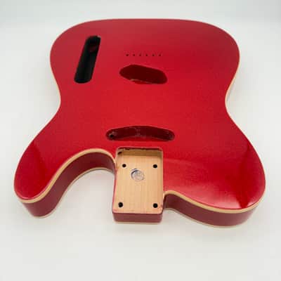 HooDoo Telecaster Body Alder Bound Sparkle Red htb6422 image 4
