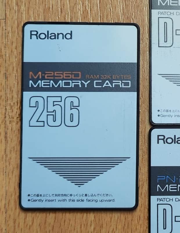 Roland D-50 D-550 RAM Memory Card M-256D (RAM 32KBytes) image 1